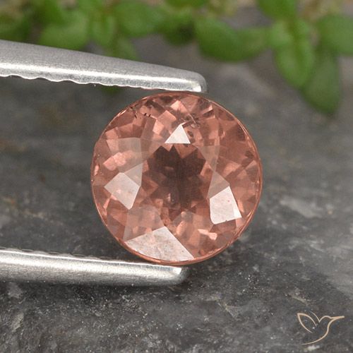 1.02ct Натуральный Малиново-розовый Малайский гранат, Круглый, Чистота VS
