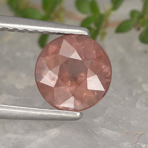 1.34ct Натуральный Средний розовый Малайский гранат, Круглый, Чистота VS