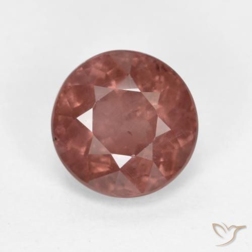 1.19ct Натуральный Малиново-розовый Малайский гранат, Круглый, Чистота VS