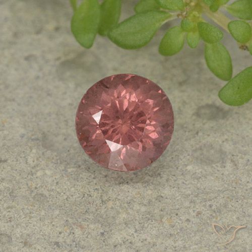 1.07ct Натуральный Кирпично красный Малайский гранат, Круглый, Чистота VS