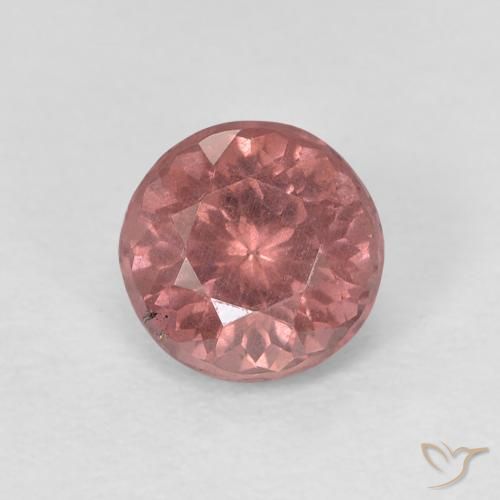 0.80ct Натуральный Средний розовый Малайский гранат, Круглый, Чистота VS