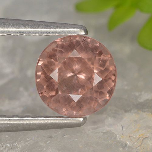 0.84ct Натуральный Средний розовый Малайский гранат, Круглый, Чистота VS