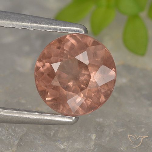 0.98ct Натуральный Средний розовый Малайский гранат, Круглый, Чистота VS
