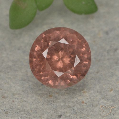 0.81ct Натуральный Средний розовый Малайский гранат, Круглый, Чистота VS