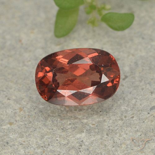 0.78ct Натуральный Темно-розово-красный Малайский гранат, Подушка, Чистота VS