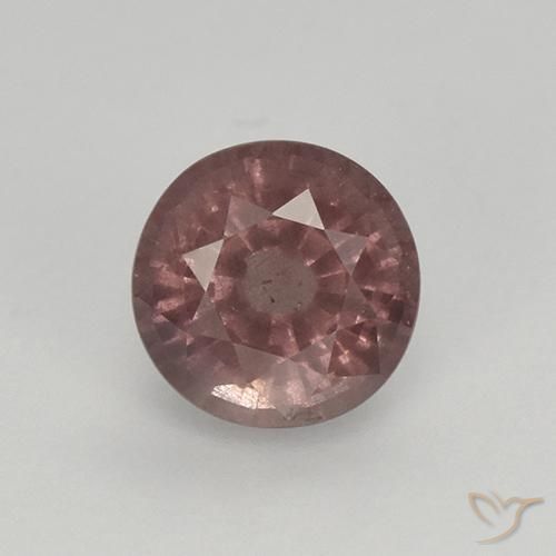 0.96ct Натуральный Серовато-красный Малайский гранат, Круглый, Чистота VS