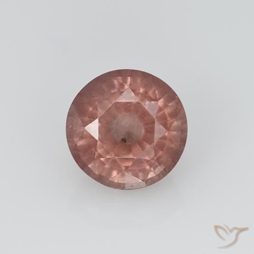 1.11ct Натуральный Светло-розовый Малайский гранат, Круглый, Чистота VS
