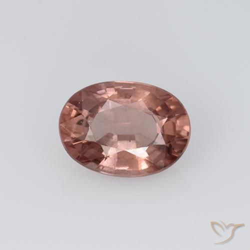1.12ct Натуральный Светлый Кирпич Красный Малайский гранат, Овал, Чистота VS