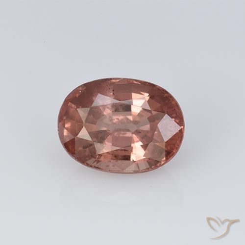 1.28ct Натуральный Светло-розовый Малайский гранат, Овал, Чистота VS