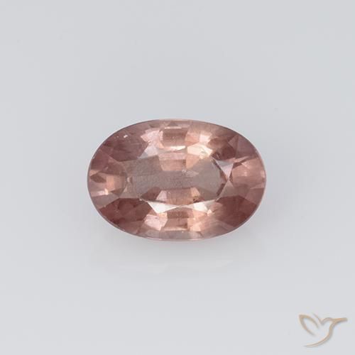 0.69ct Натуральный Светло-розовый Малайский гранат, Овал, Чистота VS