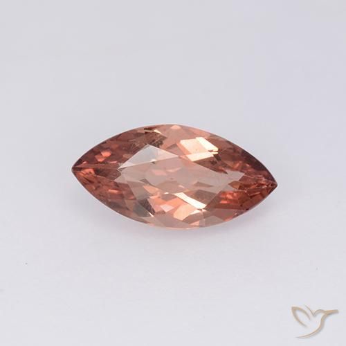 1.25ct Натуральный Теплый красный Малайский гранат, Маркиза, Чистота VS