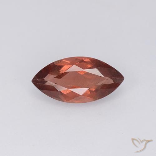 1.26ct Натуральный Темно-красный Малайский гранат, Маркиза, Чистота VS