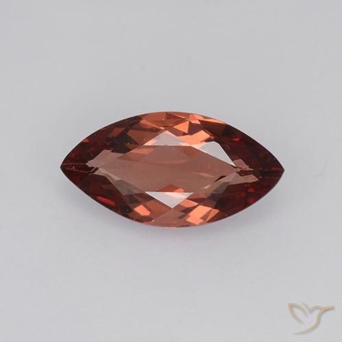 1.22ct Натуральный Розово-красный Малайский гранат, Маркиза, VVS-VS