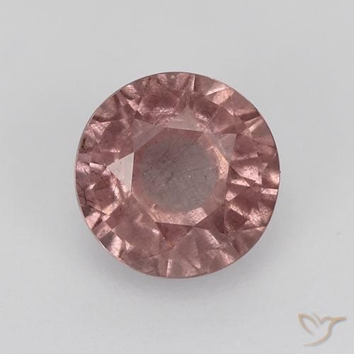 0.92ct Натуральный Оттенки розового Малайский гранат, Круглый, VS-SI