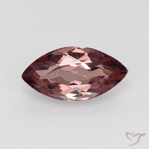 1.38ct Натуральный Темно-красный Малайский гранат, Маркиза, Чистота VS