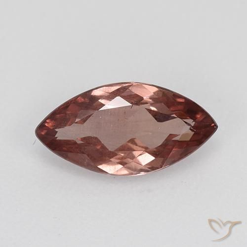 0.90ct Натуральный Темно-красный Малайский гранат, Маркиза, VS-SI