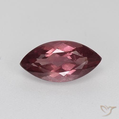 1.06ct Натуральный Средне-темно-красный Малайский гранат, Маркиза, VS-SI