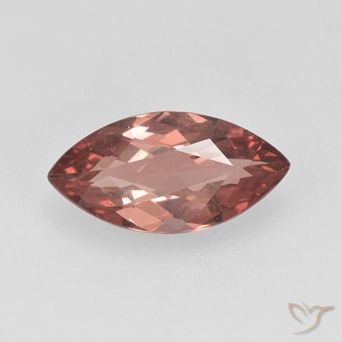 1.57ct Натуральный Светло-розовый Малайский гранат, Маркиза, Чистота VS