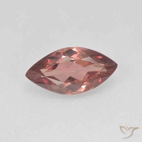 1.27ct Натуральный Светло-розовый Малайский гранат, Маркиза, Чистота VS