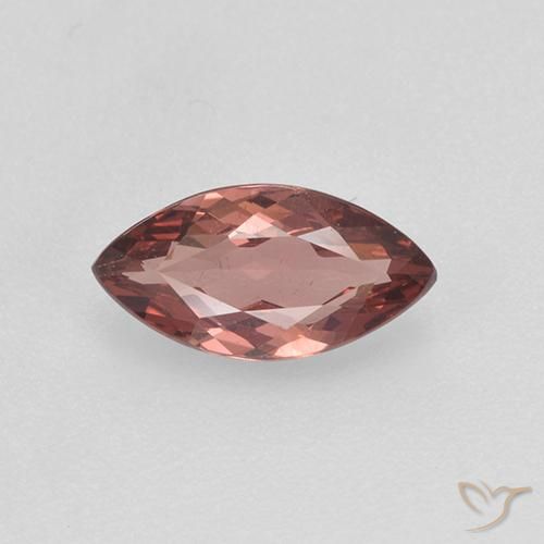 0.92ct Натуральный Светлый Кирпич Красный Малайский гранат, Маркиза, Чистота VS