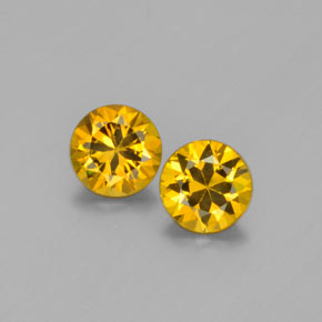 Натуральный Зеленовато-желтый Малийский гранат  карата Огранка Круг, VVS-VS