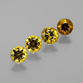  карата, натуральный Золотисто-зеленый Малийский гранат, Огранка Круг, VVS-VS