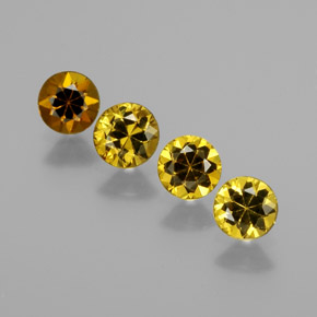  карата, натуральный Золотисто-зеленый Малийский гранат, Огранка Круг, VVS-VS