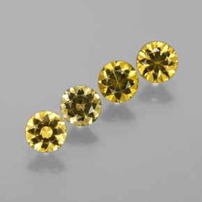  карата, натуральный Золотисто-зеленый Малийский гранат, Огранка Круг, Чистота VVS