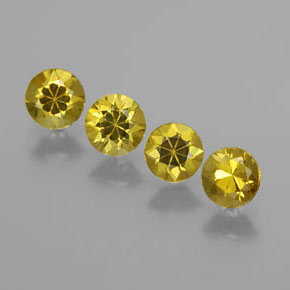 Натуральный Золотисто-зеленый Малийский гранат  карата Огранка Круг, Чистота VVS