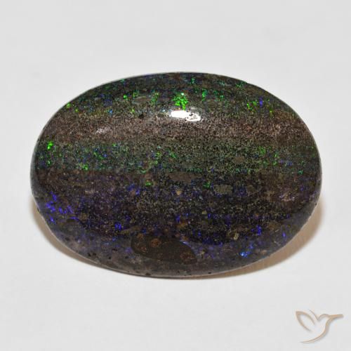 24.47ct Натуральный Многоцветный Matrix Opal, Овал, Непрозрачный