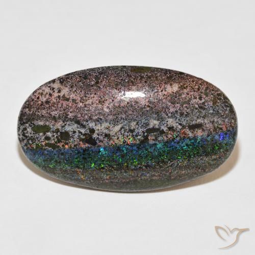47.65ct Натуральный Многоцветный Matrix Opal, Овал, Непрозрачный