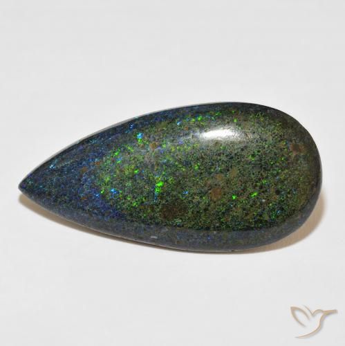 31.16ct Натуральный Многоцветный Matrix Opal, Форма груши, Непрозрачный
