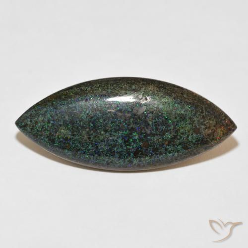 31.67ct Натуральный Многоцветный Matrix Opal, Маркиза, Непрозрачный