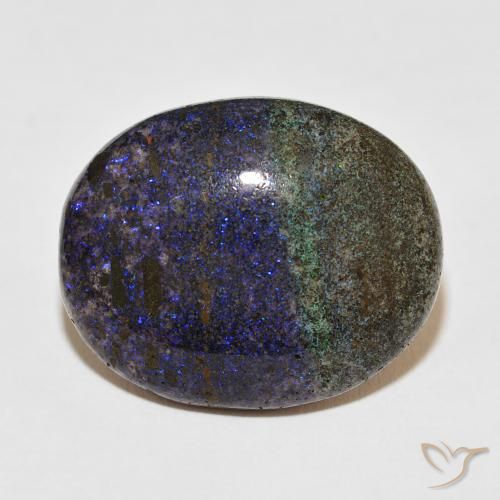 24.43ct Натуральный Многоцветный Matrix Opal, Овал, Непрозрачный