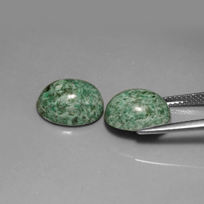  карата, натуральный Зеленый Мау-сит-сит, Огранка Овал, Непрозрачный