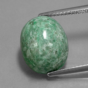 8.84 карата, натуральный Зеленый Мау-сит-сит, Огранка Овал, Непрозрачный