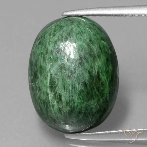 11.05ct Натуральный Темно-зеленый Мау-Сит-Сит, Овал, Непрозрачный