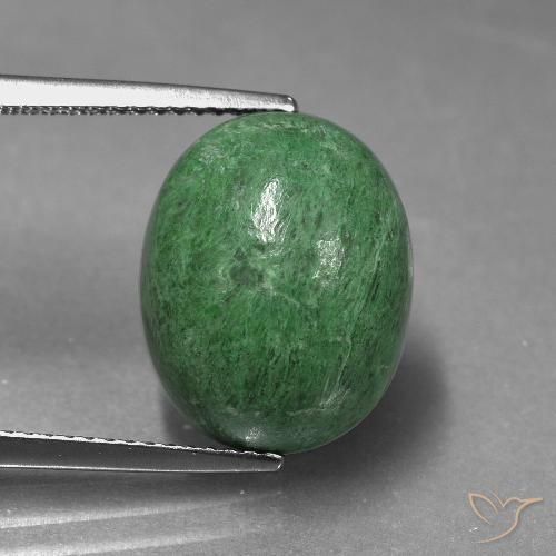 10.46ct Натуральный Средний зеленый Мау-Сит-Сит, Овал, Непрозрачный