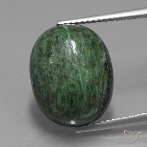 13.40ct Натуральный Землисто-зеленый Мау-Сит-Сит, Овал, Непрозрачный