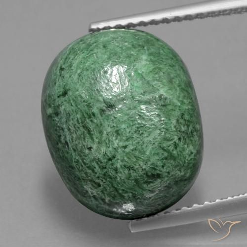 11.25ct Натуральный Средний зеленый Мау-Сит-Сит, Овал, Непрозрачный