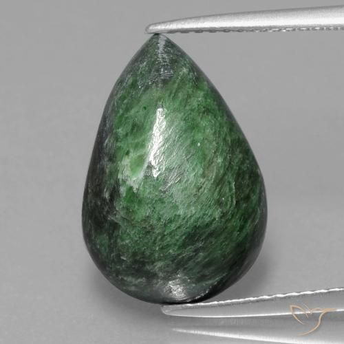 8.26ct Натуральный Сосновый зеленый Мау-Сит-Сит, Форма груши, Непрозрачный