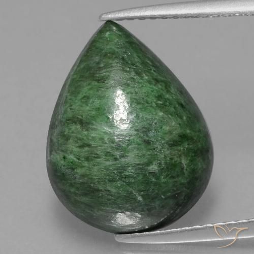 8.66ct Натуральный Сосновый зеленый Мау-Сит-Сит, Форма груши, Непрозрачный