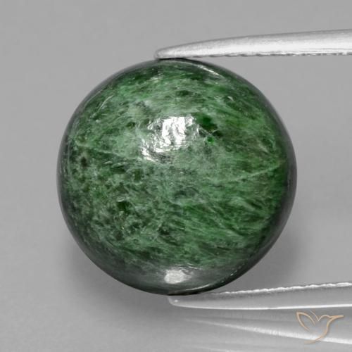 9.17ct Натуральный Средний зеленый Мау-Сит-Сит, Круглый, Непрозрачный