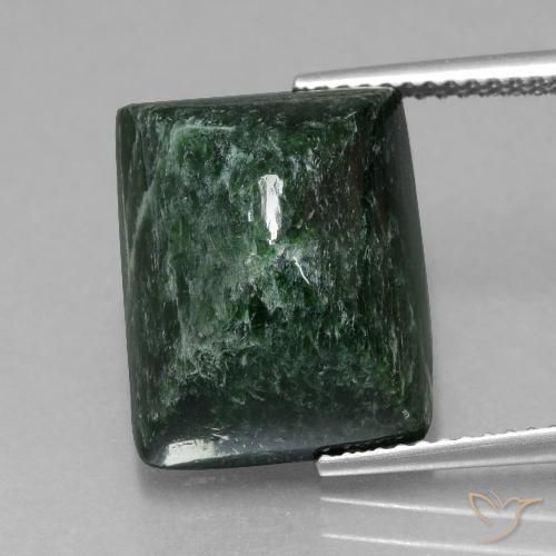 15.46ct Натуральный Травянисто-зелёный Мау-Сит-Сит, Огранка Багет, Непрозрачный