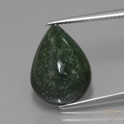 10.04ct Натуральный Средний зеленый Мау-Сит-Сит, Форма груши, Непрозрачный