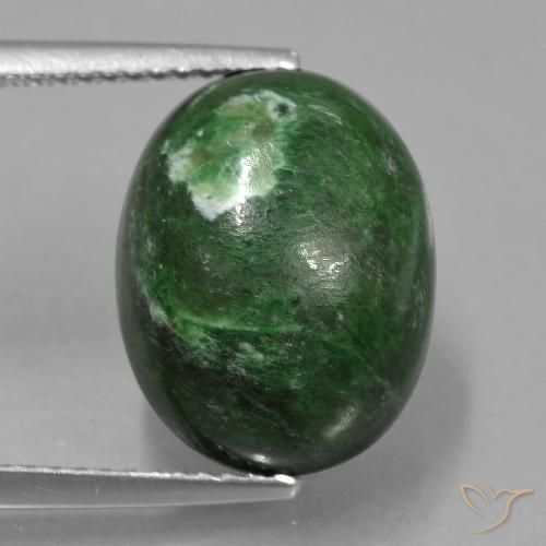 10.52ct Натуральный Темно-зеленый Мау-Сит-Сит, Овал, Непрозрачный