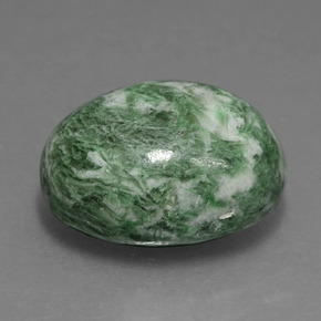 10.07 карата, натуральный Зеленый Мау-сит-сит, Огранка Овал, Непрозрачный