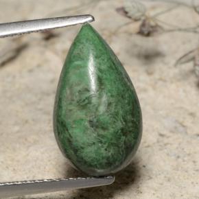 4.77 карата, натуральный Зеленый Мау-сит-сит, Форма груши, Непрозрачный