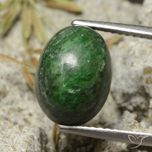 6.33ct Натуральный Сосновый зеленый Мау-Сит-Сит, Овал, Непрозрачный