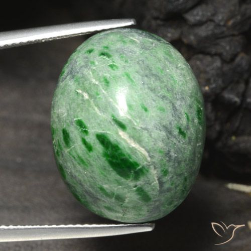 29.35ct Натуральный Средний зеленый Мау-Сит-Сит, Овал, Непрозрачный